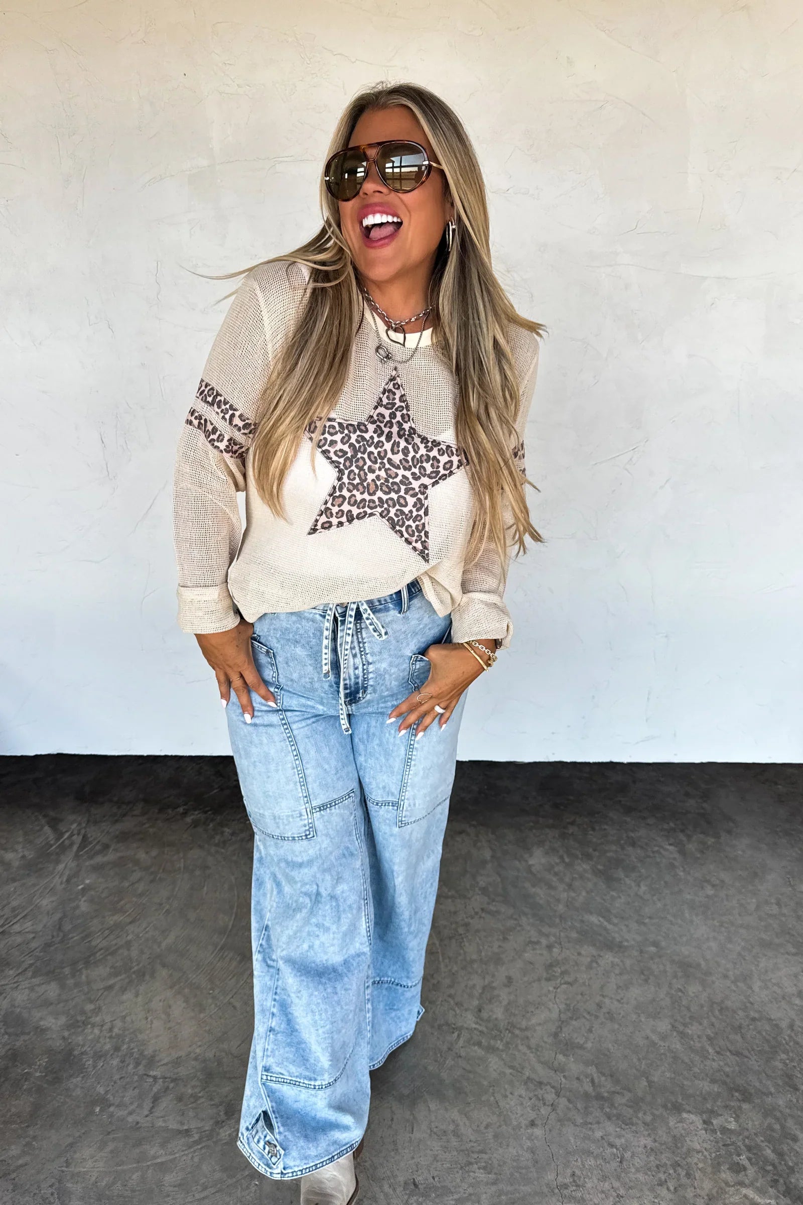 PREORDER: Star Mellow Mesh Cotton Top