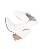 Fiera Glitter Booties in White