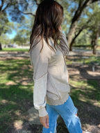 PREORDER: Tara Exposed Seam Sweatshirt