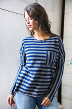 Navy Days Long Sleeve Top