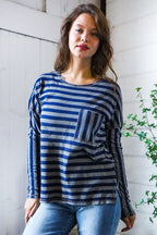 Navy Days Long Sleeve Top