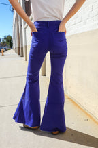 All You Need Sapphire High Waist Flare Leg Denim Jeans