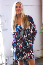 An Evening Out Navy Empire Waist Dress