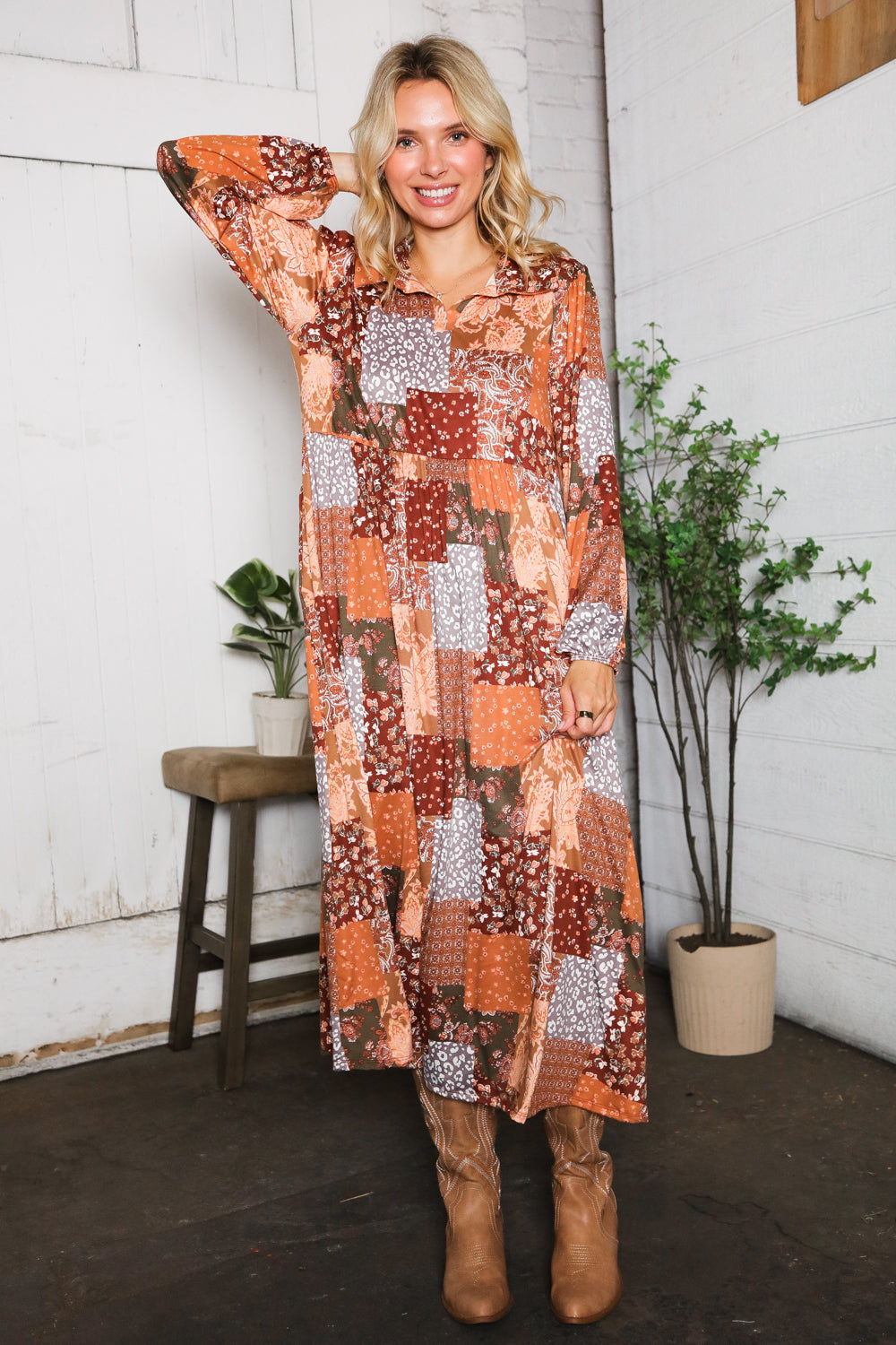 A Homestead Beauty Patchwork Dress