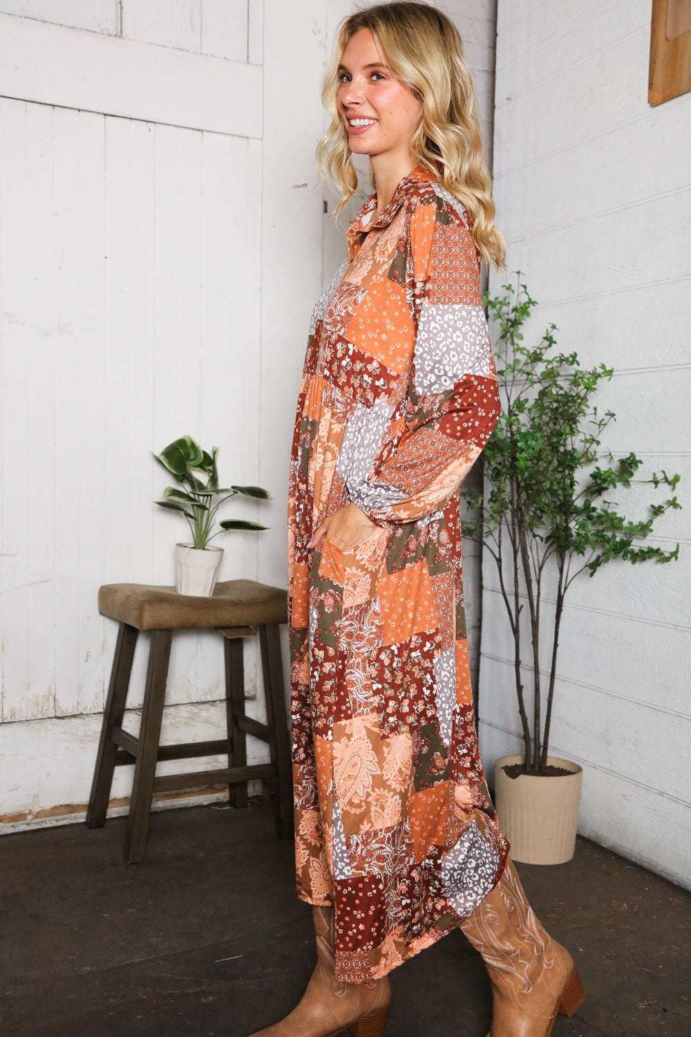 A Homestead Beauty Patchwork Dress