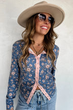 PREORDER: Kori Snap Button Waffle Top