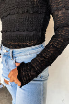 PREORDER: Long Sleeve Rosalie Lace Top