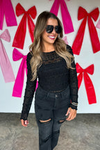PREORDER: Long Sleeve Rosalie Lace Top