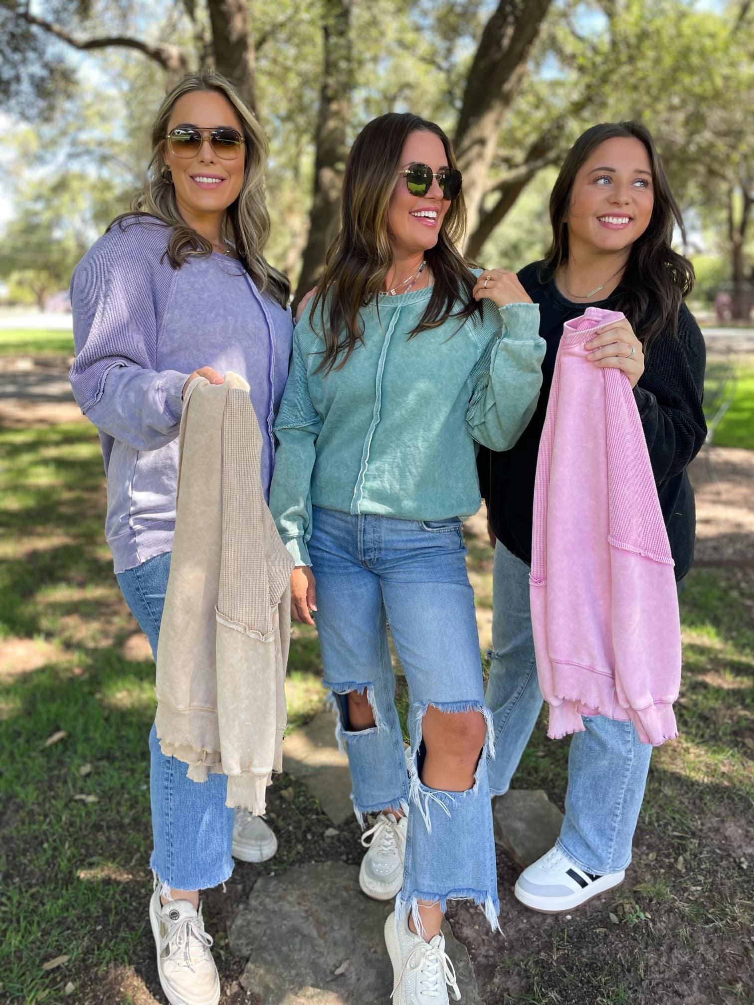 PREORDER: Tara Exposed Seam Sweatshirt