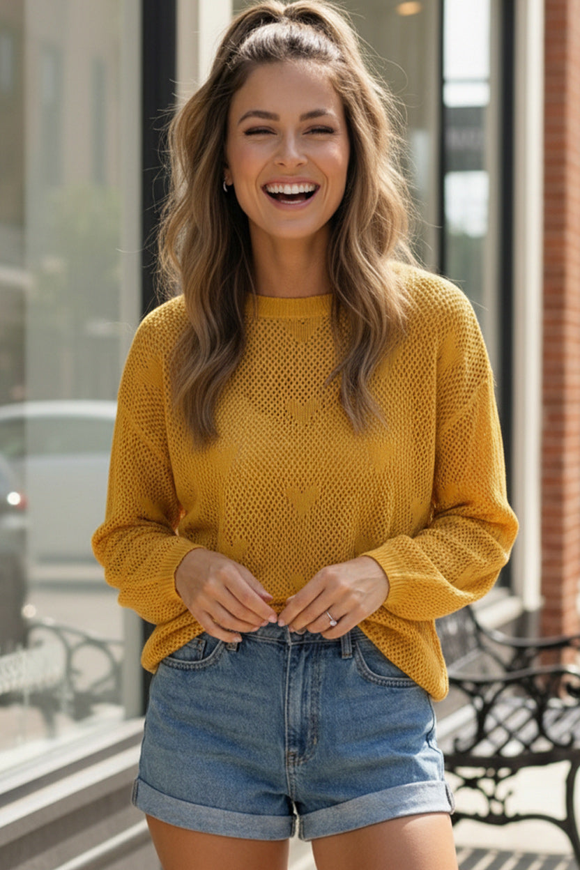Heart of Gold Lightweight Knit