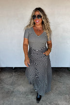 PREORDER: Calista Stripe Dress