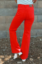 Amber Tummy Control Garment Dyed Flare Jean