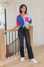 Color Me Cool Color Block Top