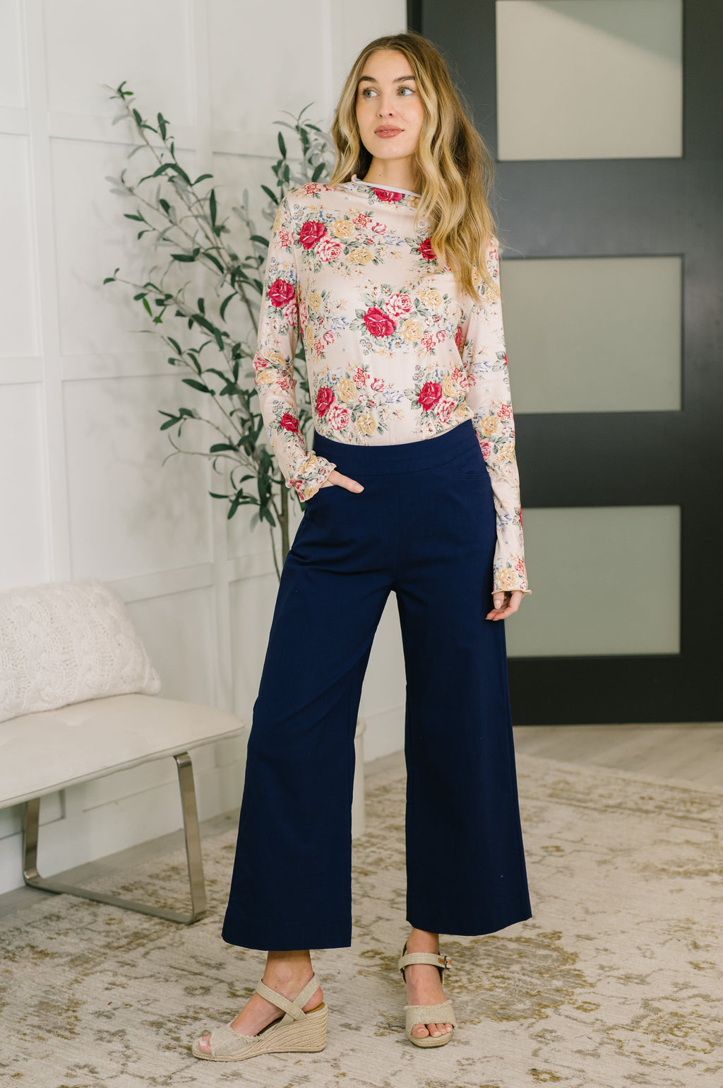 Direction to Perfection High Neck Long Sleeve Top