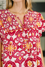 Don't You Go Away Balloon Sleeve Dress