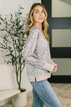 Everything You Need Patchwork Crew Neck Pullover