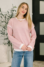 Feeling Restless Textured Drop Shoulder Top