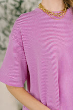 Fight the Feeling Top and Bottom Set in Spring Violet