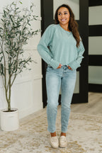 For the Experience Relaxed Pullover in Ash Blue
