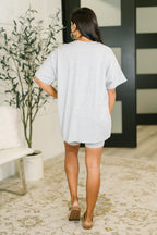 Going Far Top and Biker Short Set in H Grey