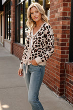 Leopard Love Lace-Up Cardigan