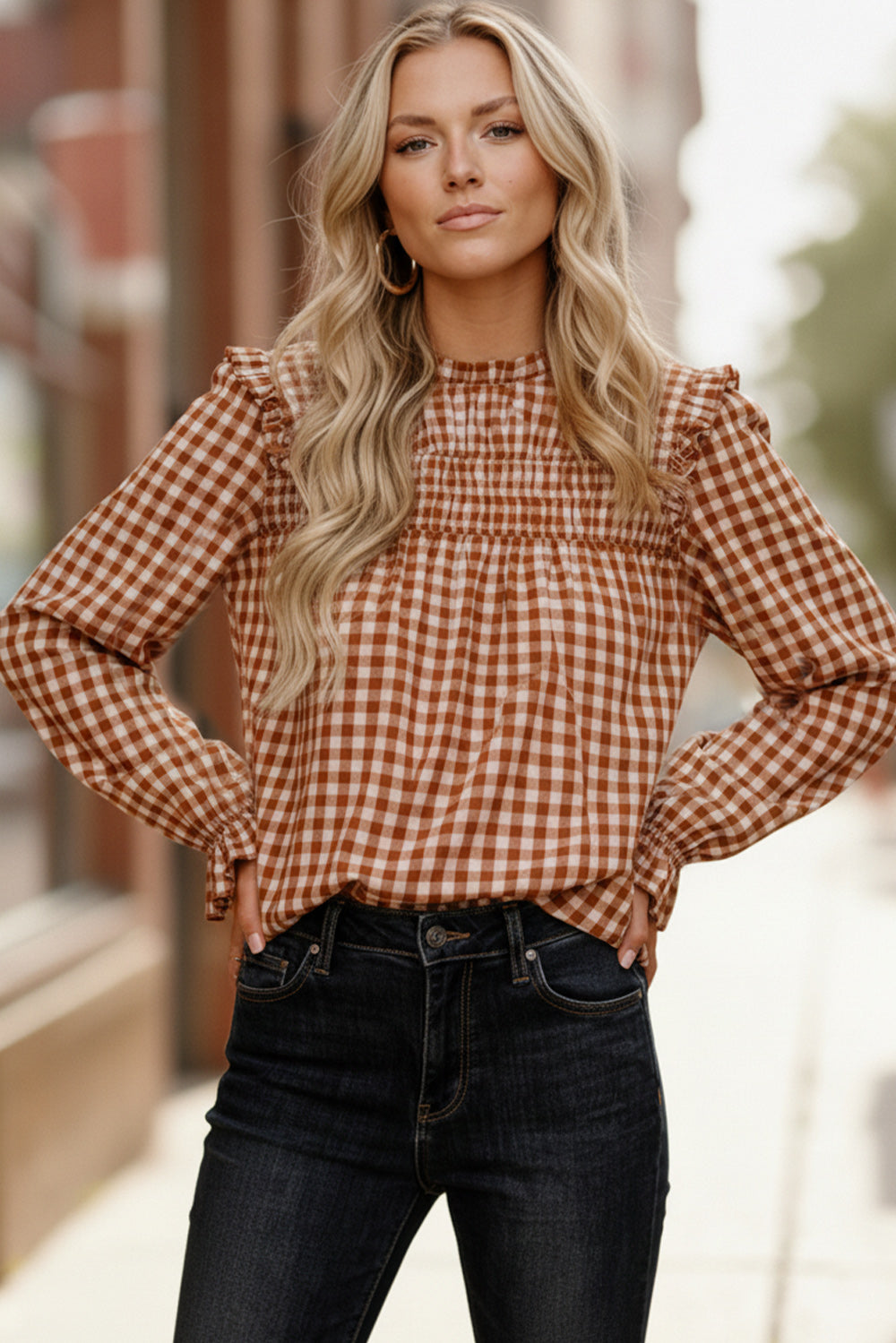 Checkmate Charm Blouse