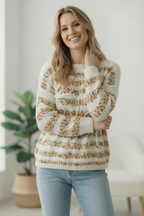 Daisy's for Days 3D Flower Long Sleeve Sweater