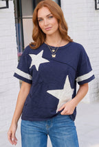 Star Power Navy Varsity Tee