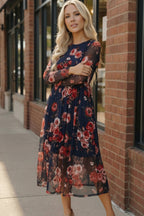 Rosy Romance Mesh Dress