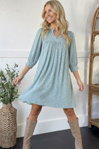 Bluebell Breeze Notch Neck Dress (Open Pack)