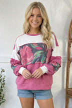 Rosy Garden Getaway Color Block Top
