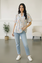 Painted Blossoms Daydream Top