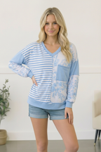 Coastal Calm Colorblock Top