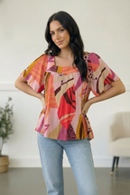 Art Walk Print Blouse