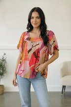 Art Walk Print Blouse