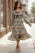 Garden Chateau Midi Dress