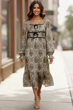 Garden Chateau Midi Dress