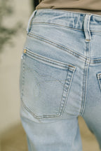 Martha Mid Rise Kick Flare w Raw Hem