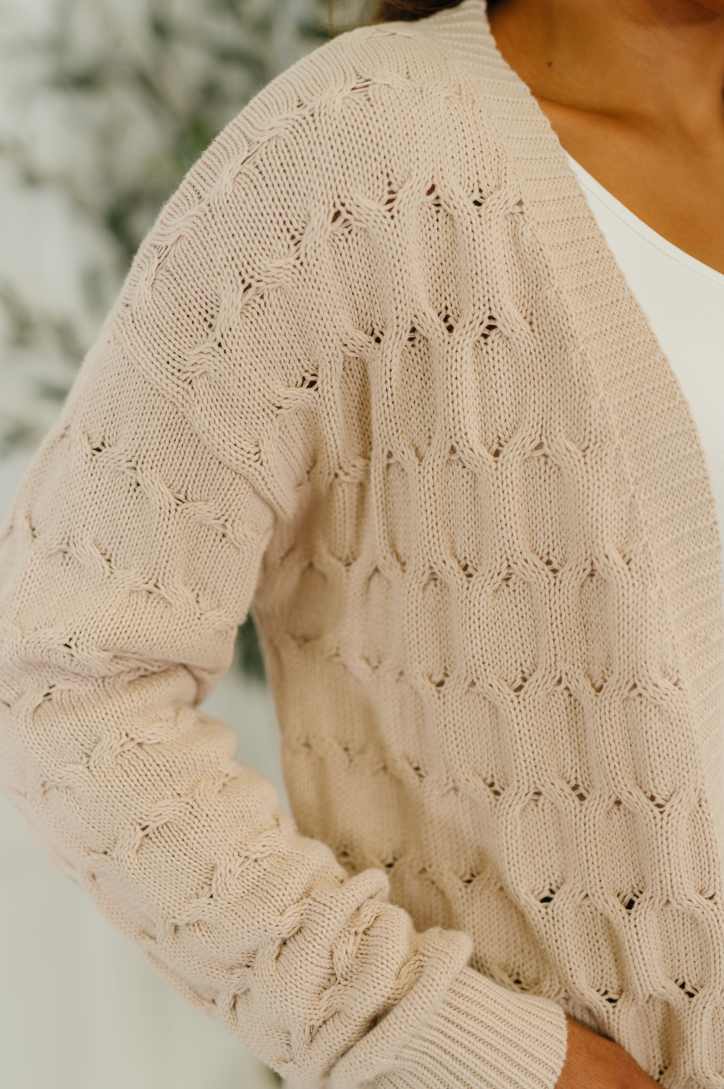 Laugh Airily Cable Knit Cardigan