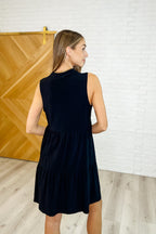 Lizzy Tiered Tank Dress in Black