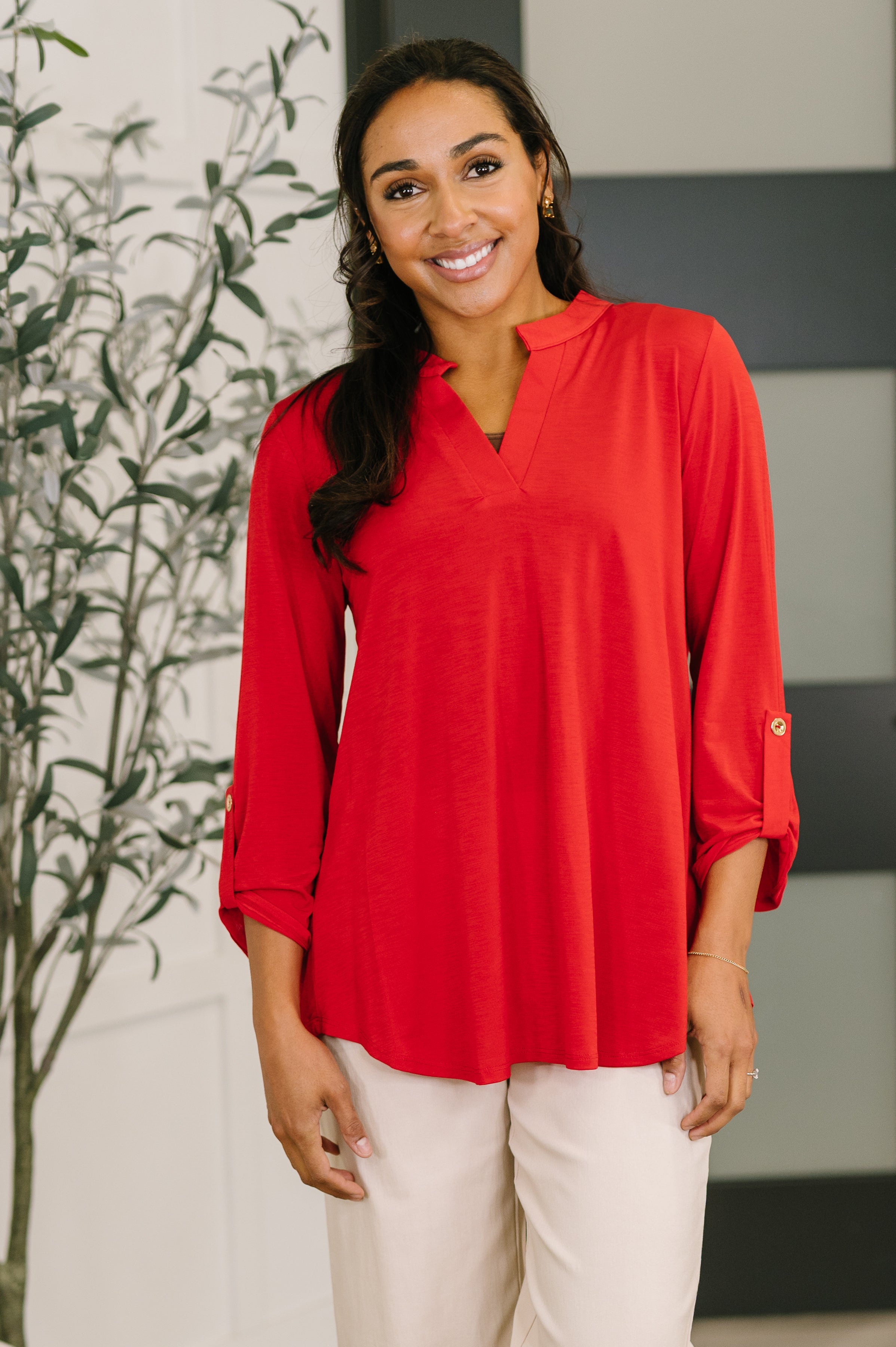 Lizzy Top in Red