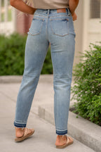 Brayden Mid Rise Magic Release Hem Jean