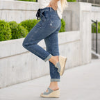 Carolina High Rise Denim Jogger