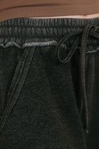 Nights Like This High Waist Palazzo Sweats in Ash Black