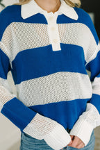Oceanfront Stroll Button Henley