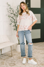 Painting the Roses Color Block Relaxed Top