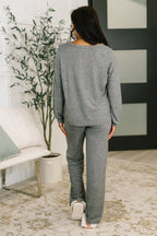 Seasonal Snooze Top and Bottom Set in Black