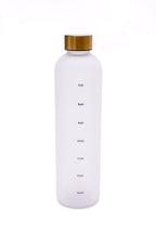 Sippin' Pretty 32 oz Translucent Water Bottle in White & Gold