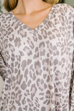The Person You Are V-Neck Leopard Print Dress