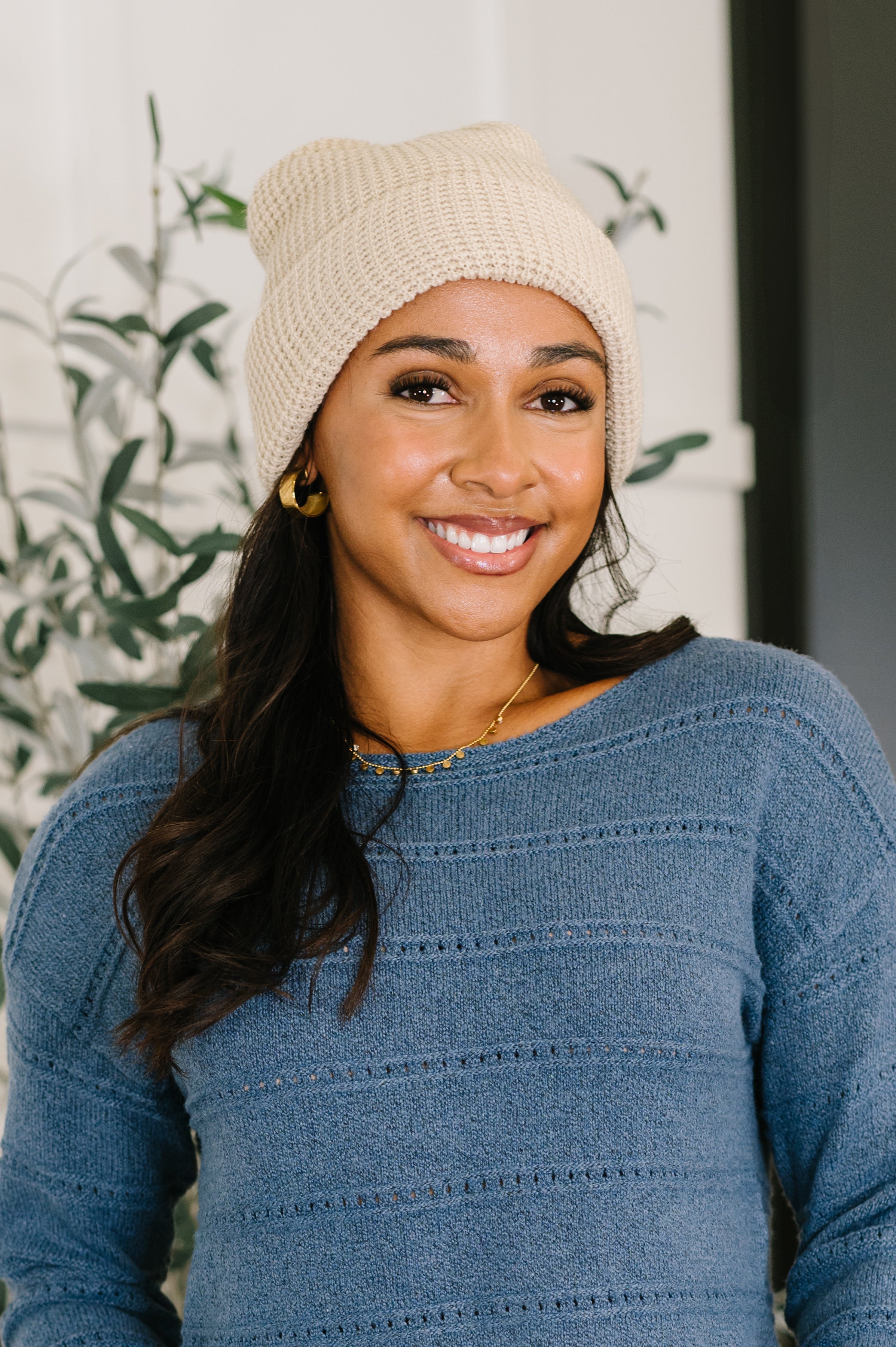 Toasted Texture Waffle Knit Beanie